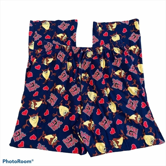 Looney Tunes Mens Lounge Pants Cotton Sexy Devil L - Picture 2 of 6